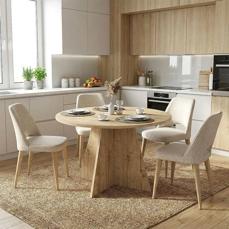 Τραπέζι Tailor Megapap χρώμα sapphire oak Ø120x75,7εκ. | GP042-0371,1