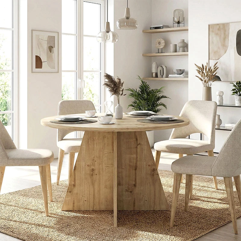 Τραπέζι Tailor Megapap χρώμα sapphire oak Ø120x75,7εκ. | GP042-0371,1