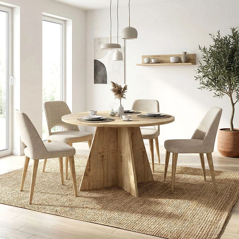 Τραπέζι Tailor Megapap χρώμα sapphire oak Ø120x75,7εκ. | GP042-0371,1