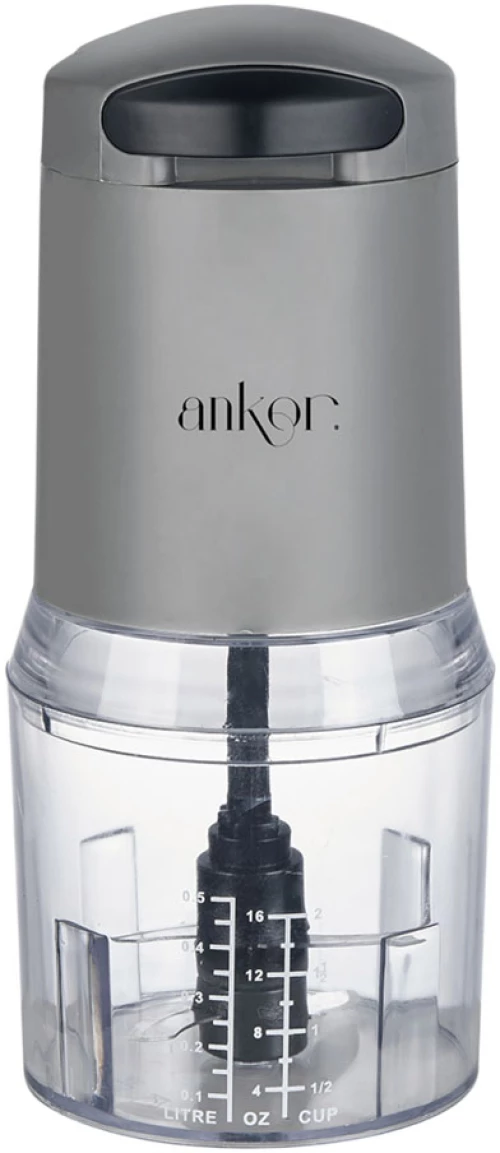 ΠΟΛΥΚΟΦΤΗΣ  ΜΕ ΔΙΠΛΗ ΛΕΠΙΔΑ 260W ΔΟΧΕΙΟ 500ml ΓΚΡΙ ΧΡΩΜΑ  - Ankor M2-852284