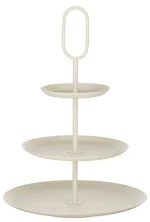 Πιατέλα τριώροφη cream 38x55cm