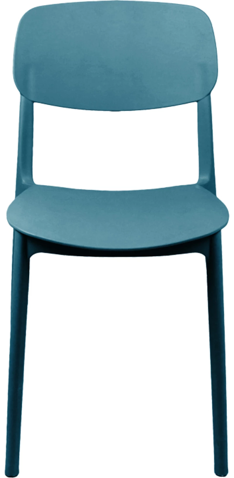 Καρέκλα Berdian pakoworld στοιβαζόμενη pp μπλε 38x49x79εκ