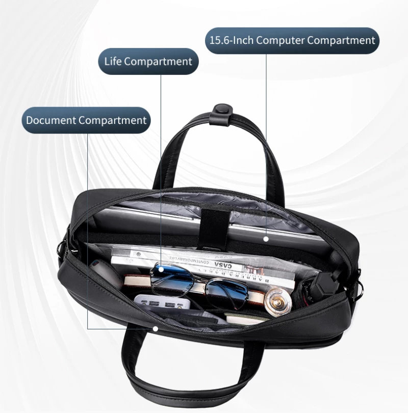 ARCTIC HUNTER τσάντα ώμου GWB00849 με θήκη laptop 15.6", 14L, χακί