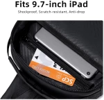 GOLDEN WOLF τσάντα Crossbody GXB00725, 4L, μαύρη