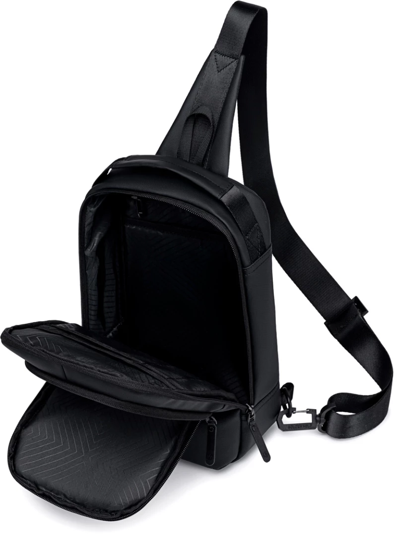 GOLDEN WOLF τσάντα Crossbody GXB00725, 4L, μαύρη
