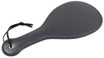 Round Faux Leather Paddle Black