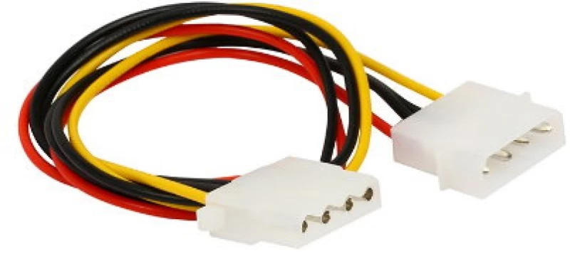 Καλώδιο Επέκτασης Τροφοδοσίας IDE 4 Pin Molex Αρσενικό σε 4 Pin Θηλυκό (40cm) (OEM)