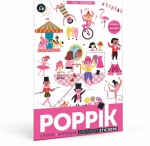 Mini Πόστερ με 20 αυτοκόλλητα – Ροζ - Show - Poppik