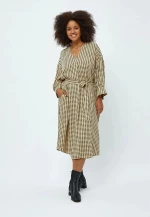 Μίντι φόρεμα Plus Size Lykke Peppercorn - Μπεζ