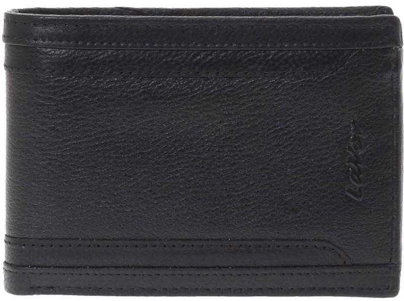 ΑΝΔΡΙΚΟ ΔΕΡΜΑΤΙΝΟ ΠΟΡΤΟΦΟΛΙ 13×9cm LAVOR 1-3837 – ΜΑΥΡΟ