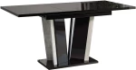 Τραπέζι Επεκτεινόμενο Doha 162789669 120/160x80x75cm Black-Concrete Μοριοσανίδα,ABS