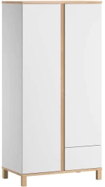 Ντουλάπα Δίφυλλη Altitude 162075629 90x53x184cm Natural-White Δίφυλλη