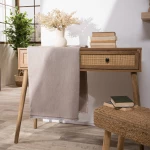 Τραβέρσα Bari 03 Taupe Teoran 45X180 Βαμβάκι-Πολυέστερ