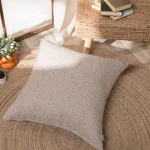 Μαξιλαροθήκη Διακοσμητική Forli 02 Beige Teoran 65Χ65 Βαμβάκι-Πολυέστερ