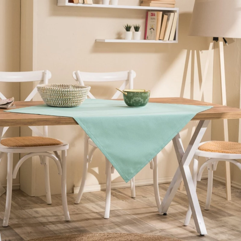 Καρέ Alora 08 Aqua Teoran 90X90cm Βαμβάκι-Πολυέστερ