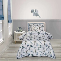 Κουβερλί Παιδικό 8863 Beige-Blue Greenwich Polo Club Μονό 160x240cm Microfiber