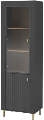 Βιτρίνα Mossa 162788059 60x40x194cm Black