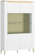 Βιτρίνα Eclat 162798739 110,4x40x169,2cm White