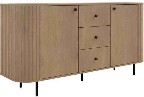 Μπουφές Ovelia 2D 163033399 164,6x42,3x85,4cm Natural Μοριοσανίδα,Mdf