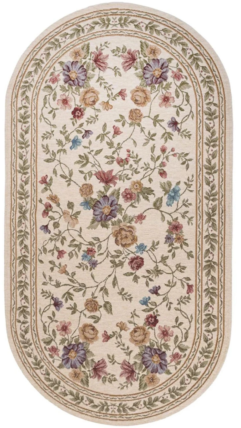 Χαλί Canvas Aubuson 821 J Beige-Pink Oval Royal Carpet 75X150cm OVAL