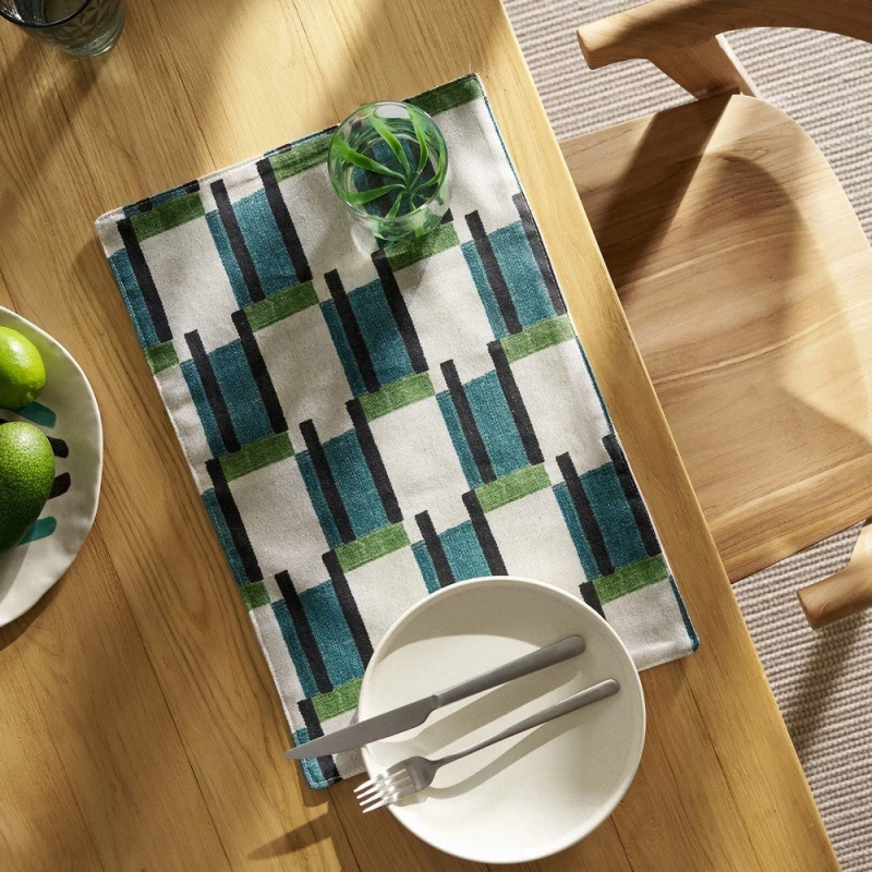 Σουπλά Kaelen 643 Multi Gofis Home 30x46cm Βαμβάκι-Πολυέστερ
