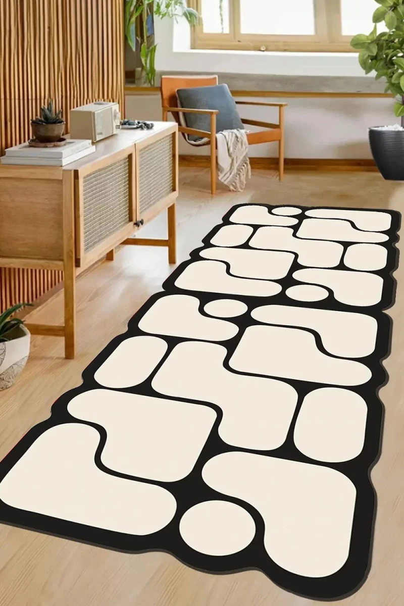 Χαλί Calico 399CHL1914 Cream-Black Conceptum Hypnose 80X150cm