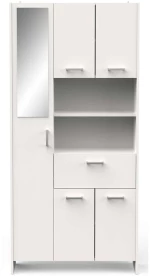 Στήλη Μπάνιου Coral 162766529 82x33x186cm White Μοριοσανίδα