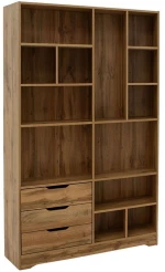 Βιβλιοθήκη Lucinda 049-000067 120x29,8x180,5cm Sonoma