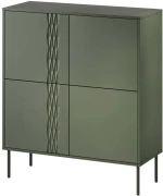 Μπουφές Tresse 162852579 100x40x110cm Dark Green Μοριοσανίδα,Mdf