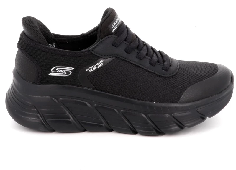 Γυναικείο Αθλητικό Παπούτσι Skechers Bobs B Flex Hi-Linear Force Χρώματος Μαύρο 117391-BBK