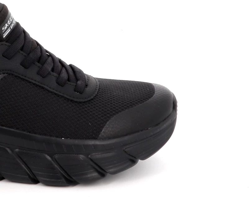 Γυναικείο Αθλητικό Παπούτσι Skechers Bobs B Flex Hi-Linear Force Χρώματος Μαύρο 117391-BBK
