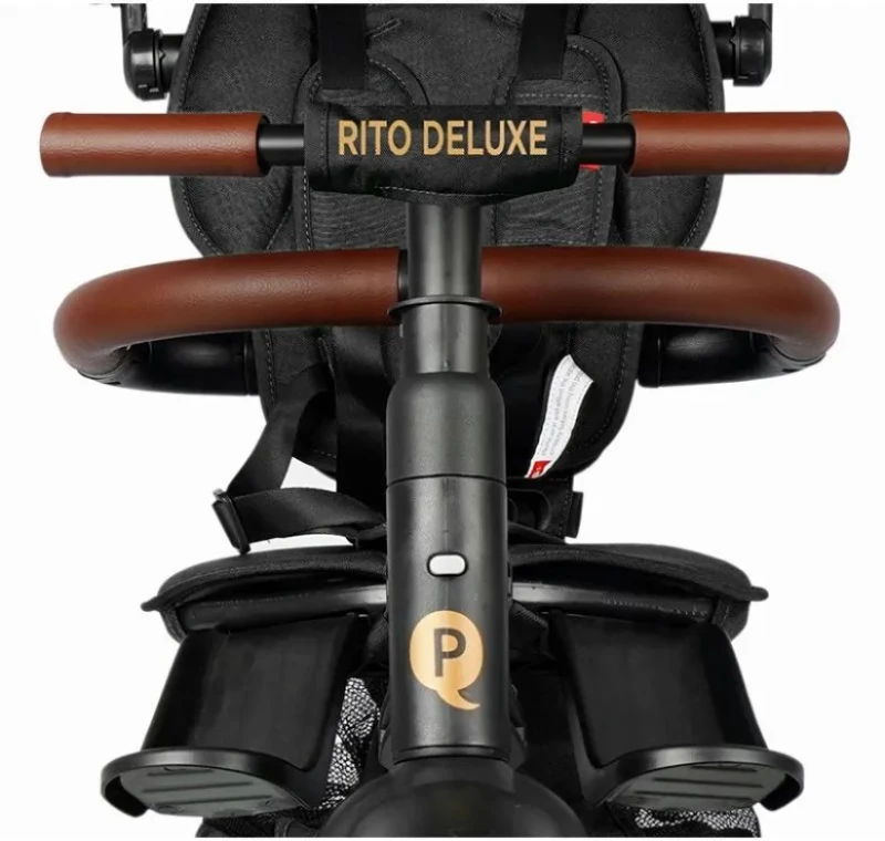 QPlay Τρίκυκλο Ποδήλατο Rito Deluxe Air Gel Wheels, Brown