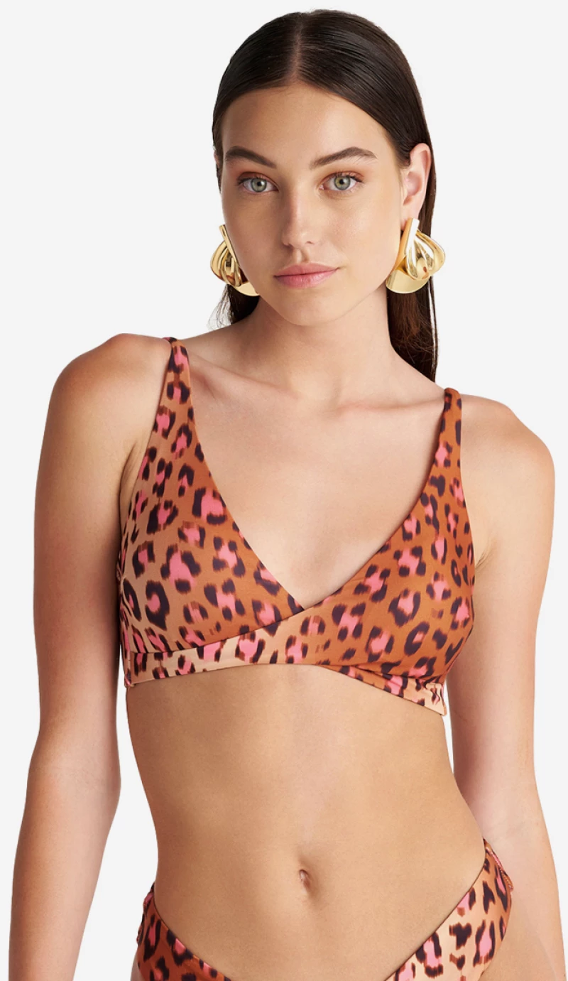 ΓΥΝΑΙΚΕΙΟ ΜΠΙΚΙΝΙ ΤΟΠ ΜΠΟΥΣΤΑΚΙ BLU4U PINK LEO 25366287-19