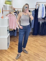 ΠΑΝΤΕΛΟΝΙ JEANS ΜΕ FLARE ΤΕΛΕΙΩΜΑ ΜΠΛΕ S10502326 MONDE