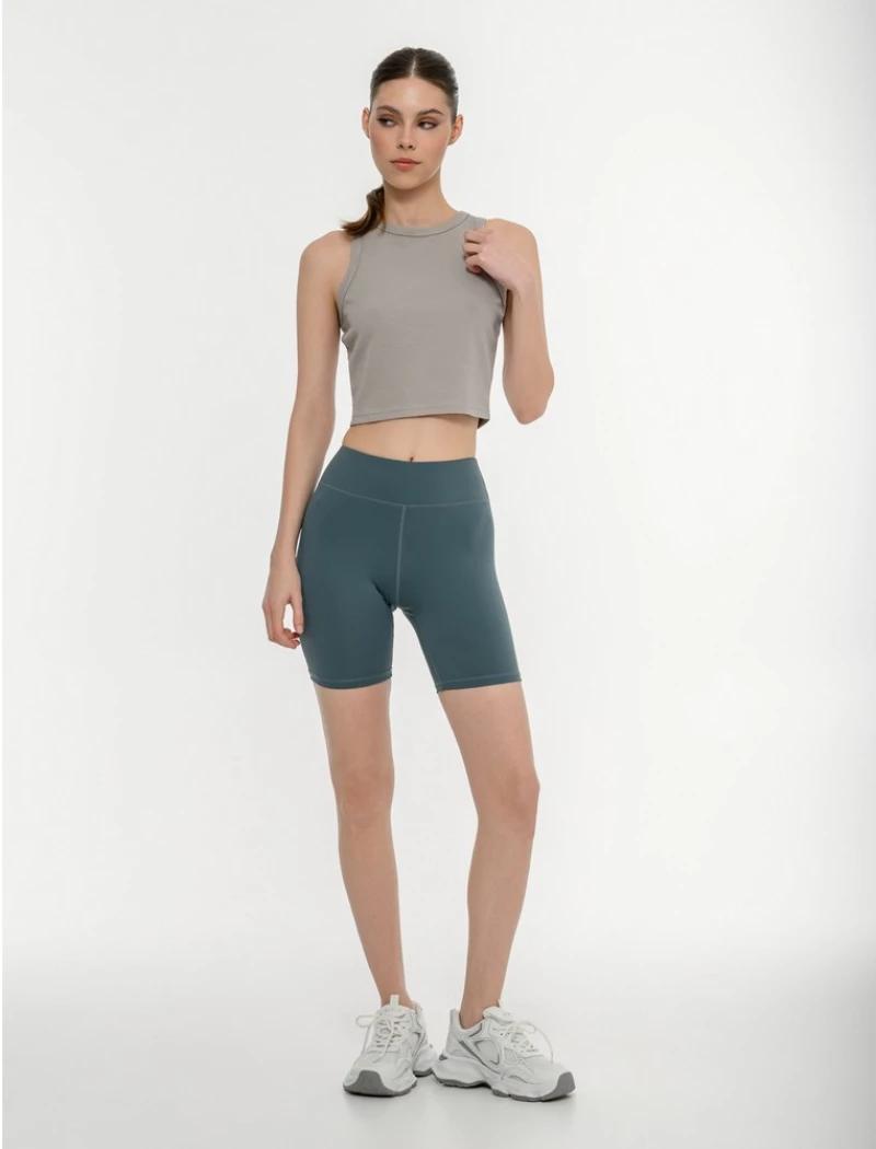 BDTK WAFFLE SLEEVELESS TOP 1261-905323 1261-905323-00509 BODY TALK Γκρι