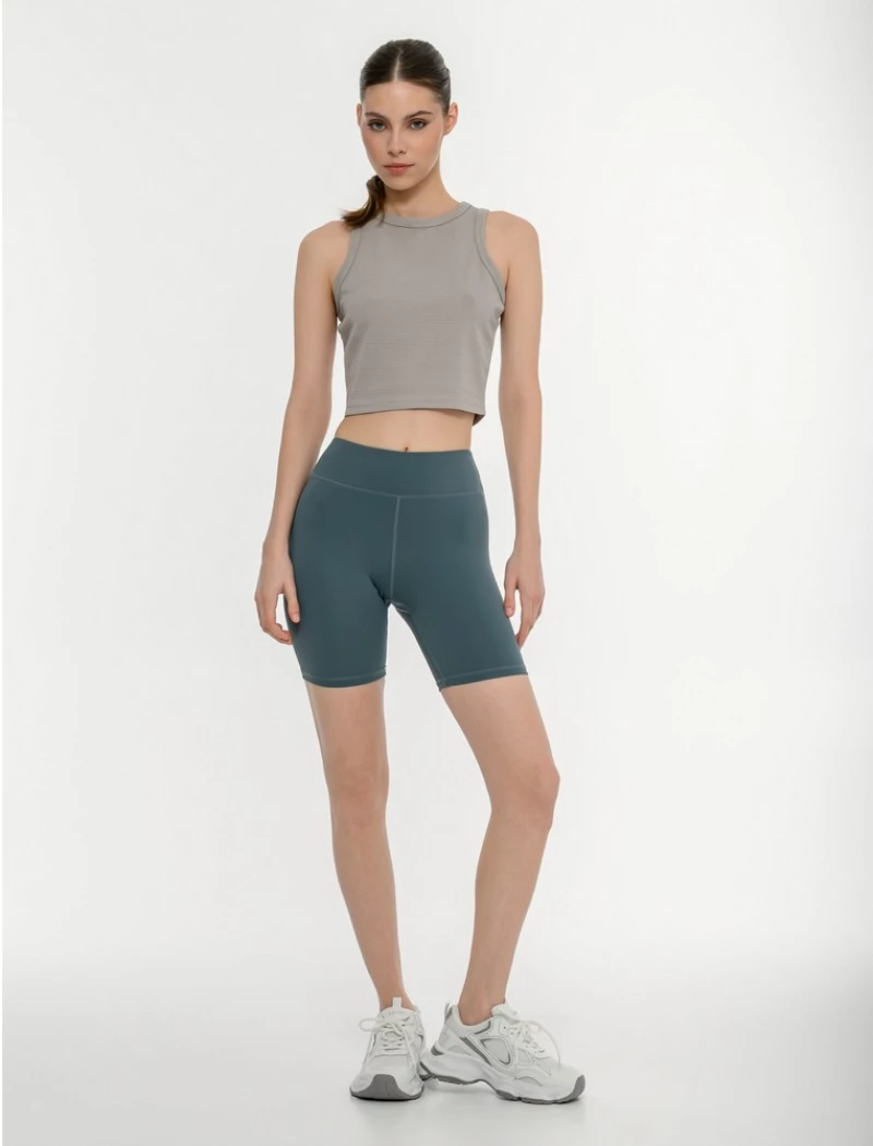 BDTK WAFFLE SLEEVELESS TOP 1261-905323 1261-905323-00509 BODY TALK Γκρι