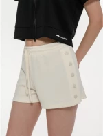 BDTK DEMURE SHORTS WITH BUTTON DOWN SIDES 1261-907405 1261-907405-00214 BODY TALK Λευκό