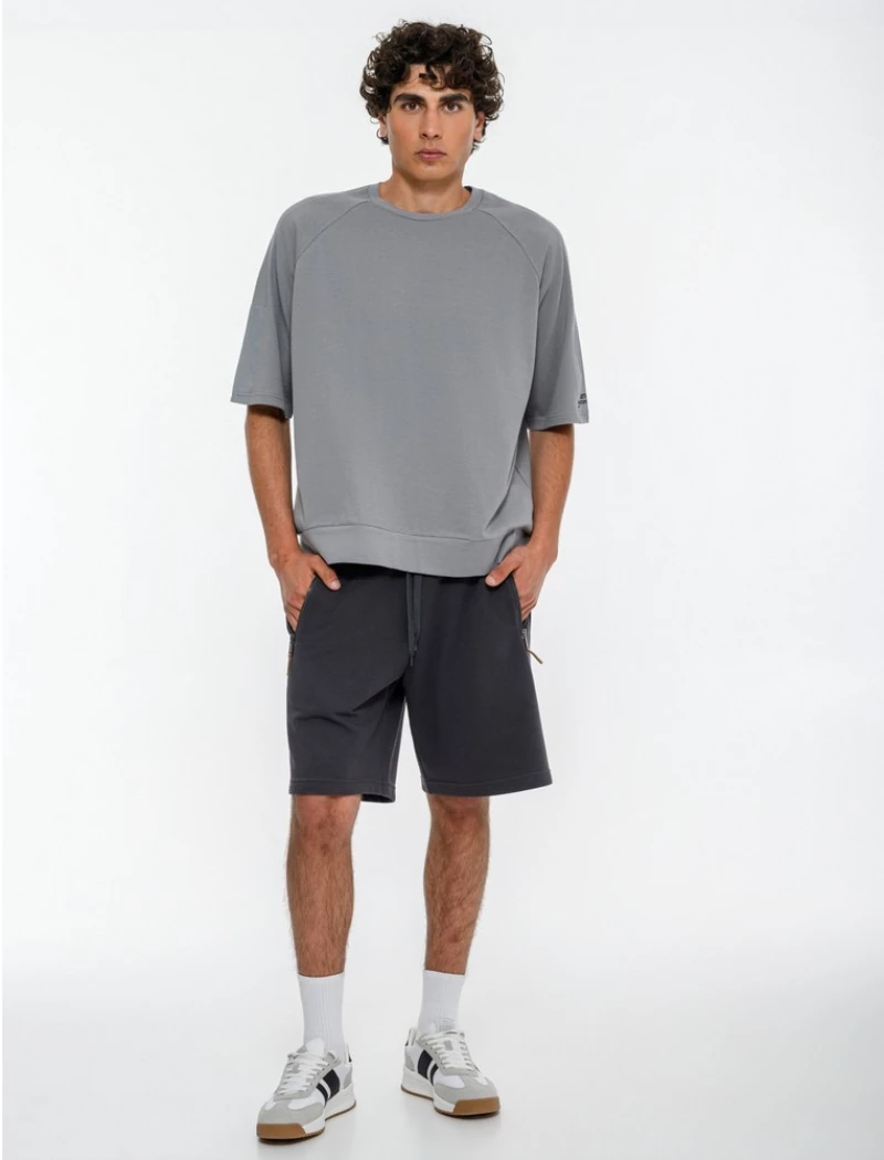BDTK ZIP WALKSHORTS RELAXED 1261-959004 1261-959004-00503 BODY TALK Γκρι