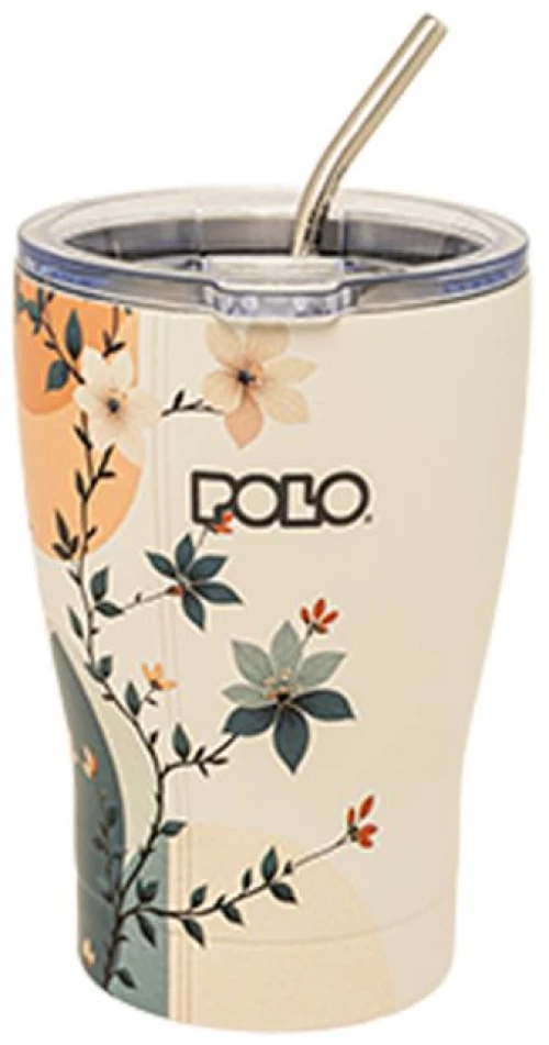 Coffee Mug Flowers Ποτήρι Θερμός Polo 350ml 949024-8481