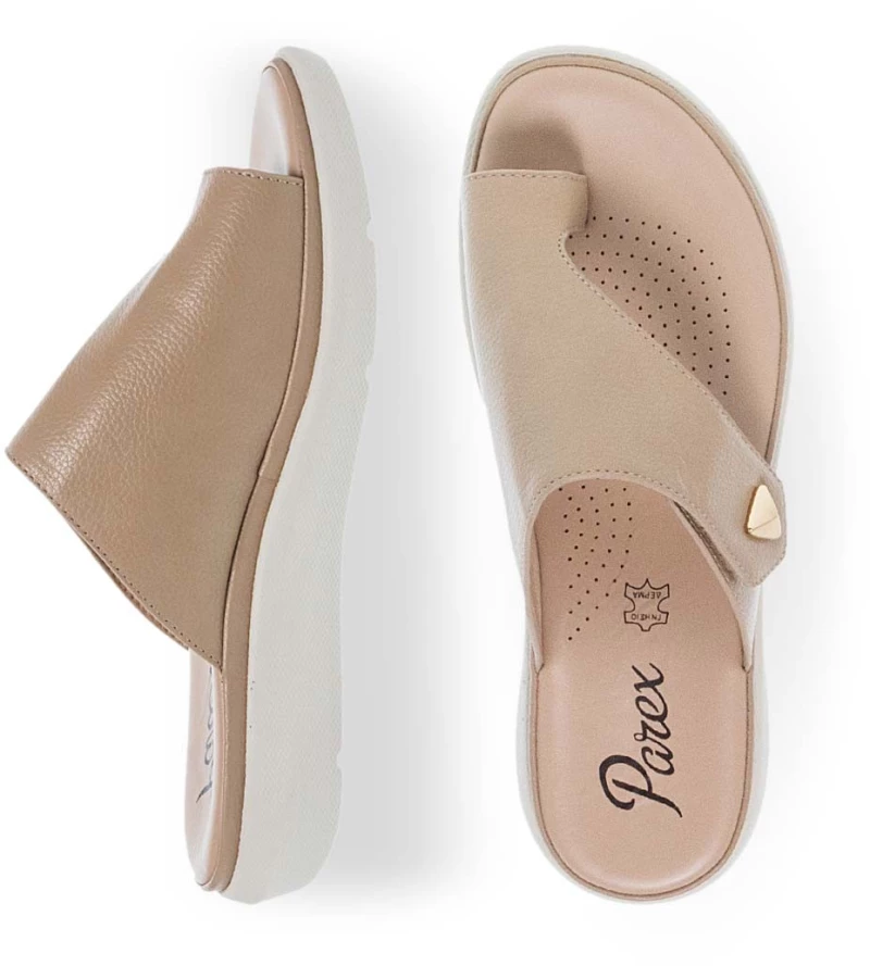 Parex Γυναικείες Παντόφλες Ανατομικές Comfort 12133004.E Μπέζ 137092
