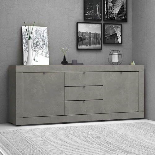 235787 ΜΠΟΥΦΕΣ OCEAN MEGAPAP ΧΡΩΜΑ ΓΚΡΙ ΣΚΥΡΟΔΕΜΑΤΟΣ 210X45X86ΕΚ.