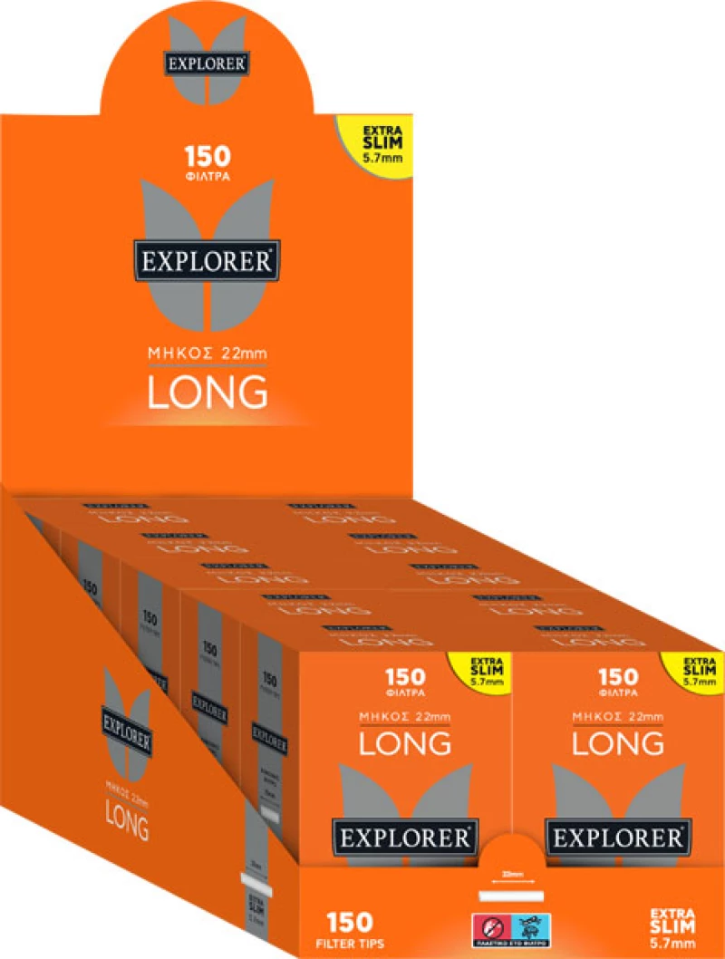 Explorer Long Φιλτράκια - Μακρύ Φίλτρο Extra Slim 150 - 10τεμ. (ex Discovery)