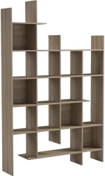 539330 ΒΙΒΛΙΟΘΗΚΗ MANCO PAKOWORLD SONOMA 122X25.5X188ΕΚ