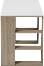 539341 ΓΡΑΦΕΙΟ ΜΕ ΡΑΦΙΕΡΑ COLMAR PAKOWORLD SONOMA-ΛΕΥΚΟ 140X60X75ΕΚ