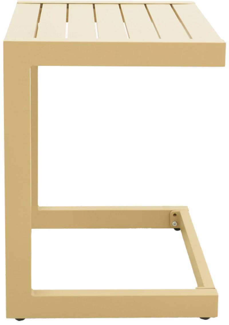 540430 ΤΡΑΠΕΖΙ AETHER PAKOWORLD ΑΛΟΥΜΙΝΙΟ ΣΕ CAPPUCCINO ΑΠΟΧΡΩΣΗ 37.5X36.5X53ΕΚ