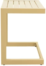 540430 ΤΡΑΠΕΖΙ AETHER PAKOWORLD ΑΛΟΥΜΙΝΙΟ ΣΕ CAPPUCCINO ΑΠΟΧΡΩΣΗ 37.5X36.5X53ΕΚ