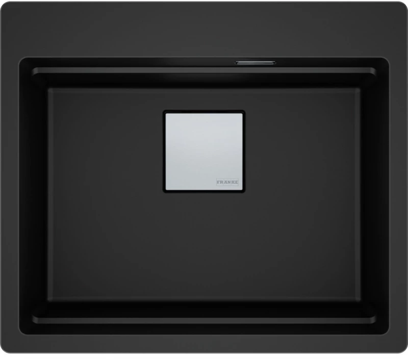 Franke Mythos Kubus 2 Pro KNG 610-53 Ένθετος Γρανιτένιος Νεροχύτης 59cm Matte Black