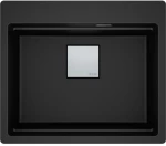 Franke Mythos Kubus 2 Pro KNG 610-53 Ένθετος Γρανιτένιος Νεροχύτης 59cm Matte Black