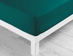 Μονό κατωσέντονο Lina Douceur d'intérieur - Λάστιχο - 90x190cm - Πετρόλ