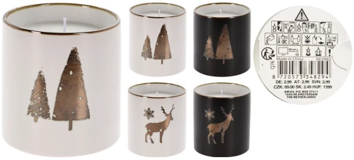 ΚΕΡΙΆ & ΚΗΡΟΠΉΓΙΑ CANDLE IN REACTIVE GLAZE POT Q76900000